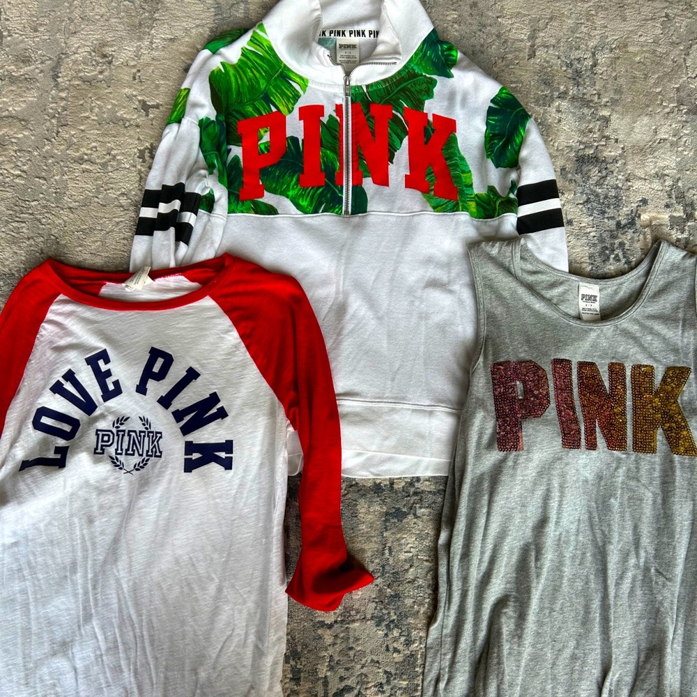3 PIECE SMALL VICTORIA SECRET PINK BUNDLE